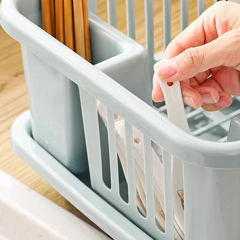 Food Storage Organiser - ชั้นวางชามพลาสติกกรองน้ําจานชามผู้ถือห้องครัวท่อระบายน้ําเครื่องล้างจานกล่องเก็บเคาน์เตอร์ภาชนะOrganizer