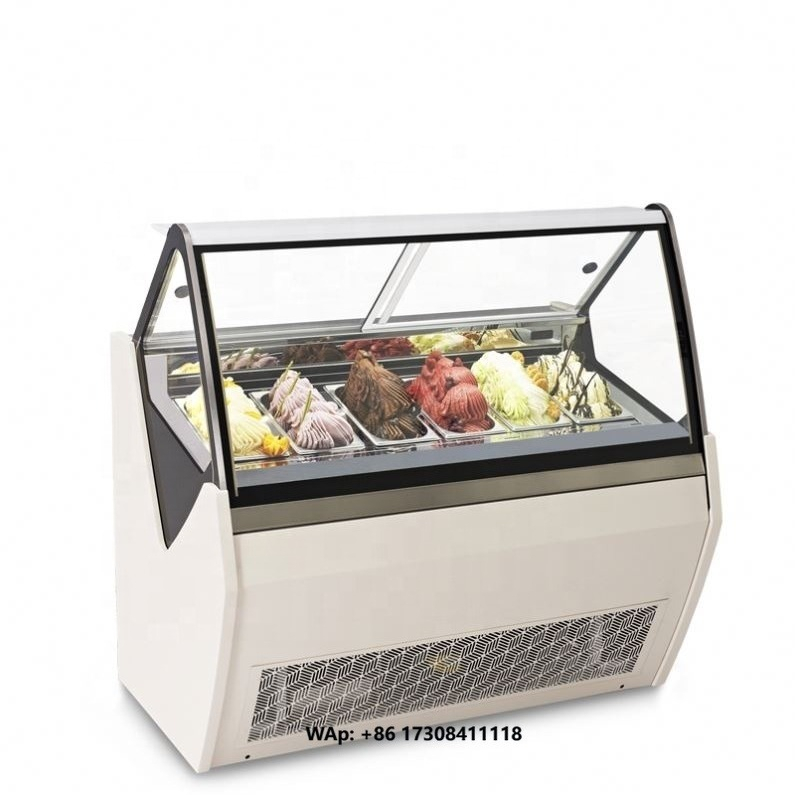 Food Storage Refrigerator - ตู้แช่แข็งแบบประตูกระจกใส ตู้โชว์ไอศกรีม ตู้แช่แข็งความจุขนาดใหญ่สำหรับเก็บอาหารแช่แข็ง