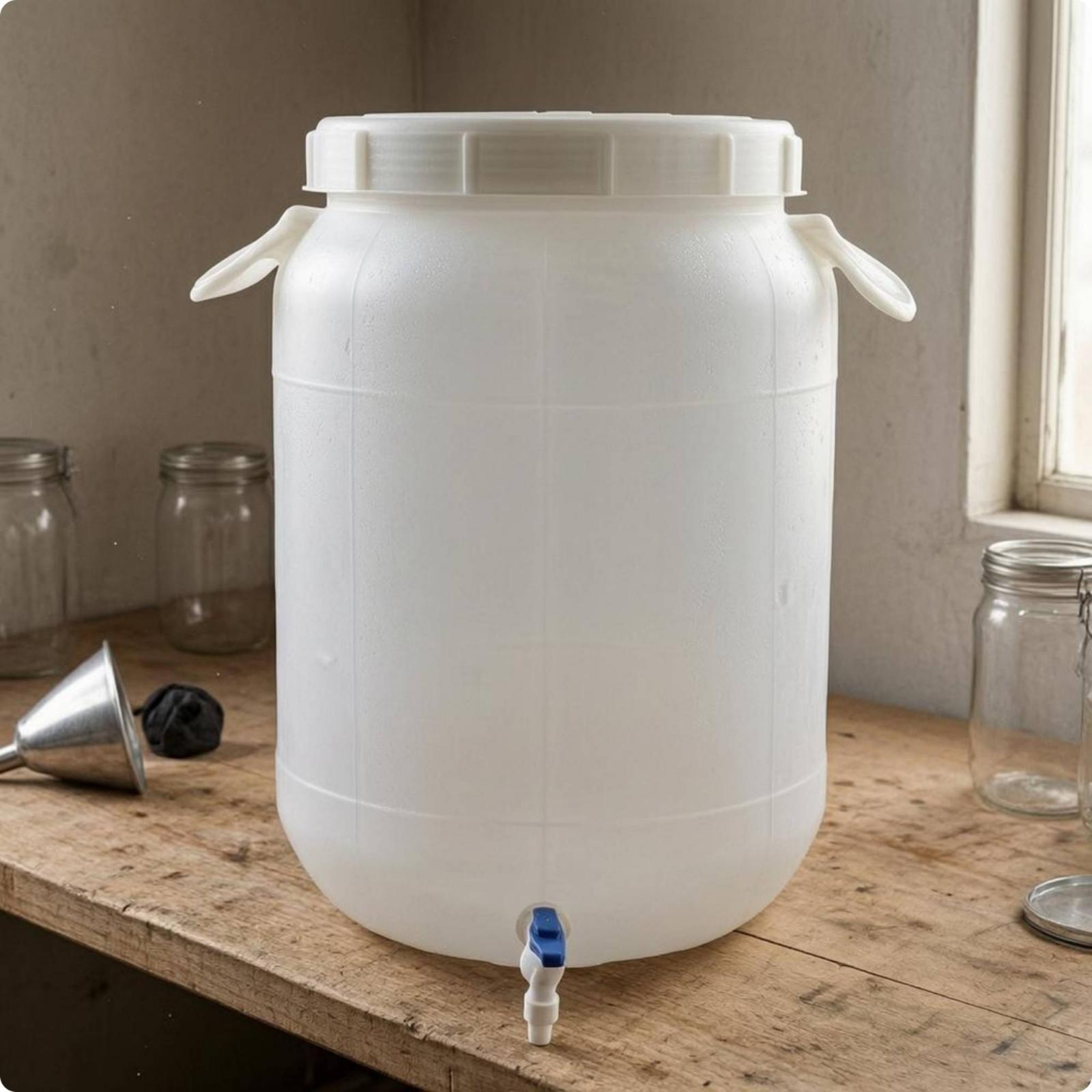 Food Storage And - ถังเก็บพลาสติกเกรดอาหาร ทนทาน หนาพิเศษ พร้อมก๊อกน้ำ สำหรับใช้งานอเนกประสงค์