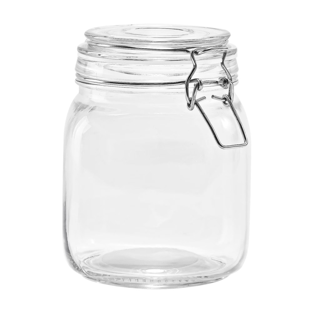 Food Storage Lid - โหลแก้วเก็บอาหาร Mainstays ขนาด 38 ออนซ์ พร้อมฝาปิดล็อคแน่นสนิท