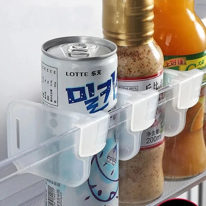 Food Storage Refrigerator - ตัวจัดระเบียบประตูตู้เย็นแบบปรับได้ สำหรับจัดเก็บอาหารและจัดระเบียบห้องครัว
