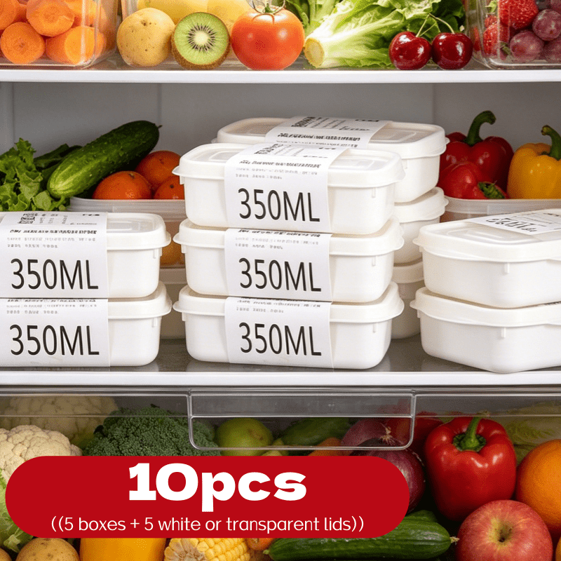 Food Storage Containers B&M - ชุดกล่องเก็บอาหารแบบซ้อนได้ 10 ชิ้น 5 กล่อง +