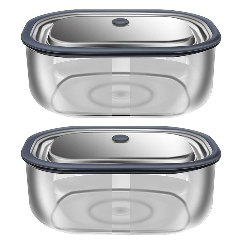 Food Storage Containers B&M - กล่องแก้วบอโรซิลิเกตทรงสี่เหลี่ยมผืนผ้าสูงสำหรับกล่องข้าวกลางวันเก็บความร้อนไมโครเวฟกล่องเก็บรักษากล่องอาหารกลางวันแบบปิดผนึกกรอบพร้อมฝาปิด