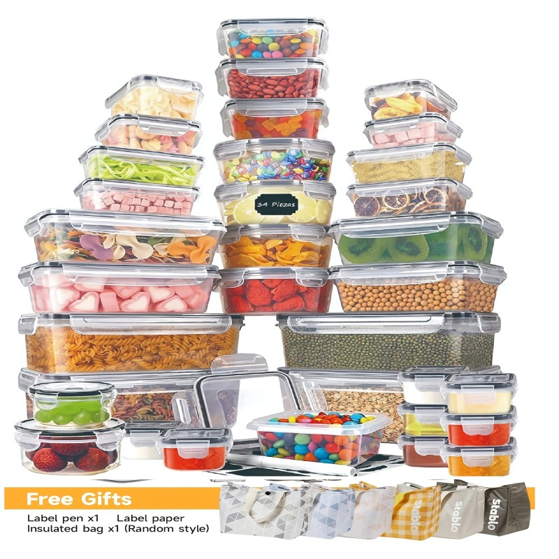 Food Storage Canister - ชุดเก็บอาหารปลอดสาร BPA 48 ชิ้น – ภาชนะสุญญากาศ