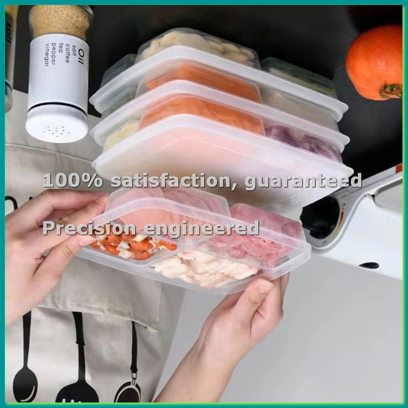 Food Storage Refrigerator - กล่องเก็บของในตู้เย็น กล่องอาหารกลางวัน กล่องเก็บอาหารแบบปิดผนึกเกรดอาหาร กล่องเก็บอาหารแช่เย็นสี่ช่อง-A50M