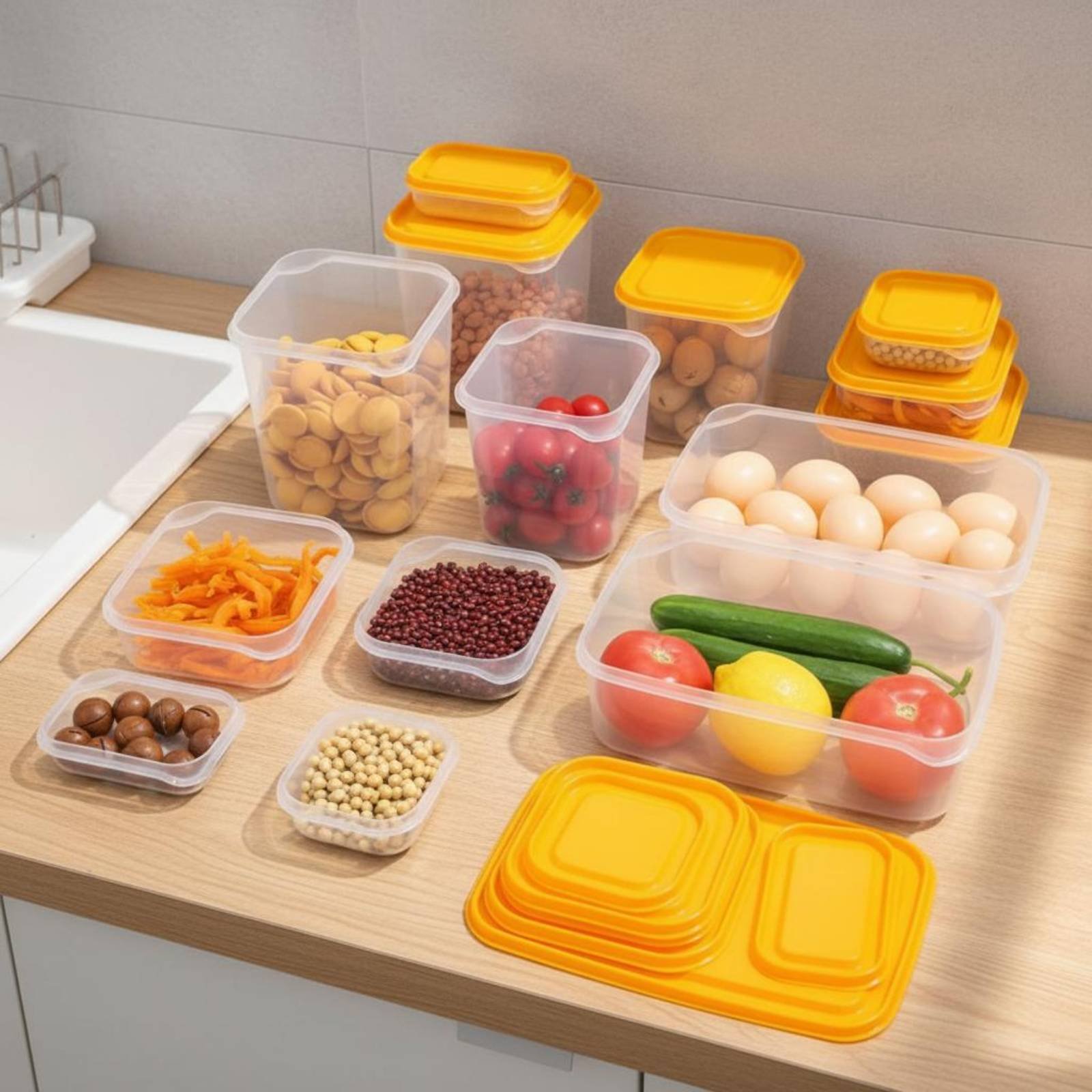 ชุดกล่องเก็บอาหารในตู้เย็น 17  - Food Storage Lid บทวิจารณ์และราคา