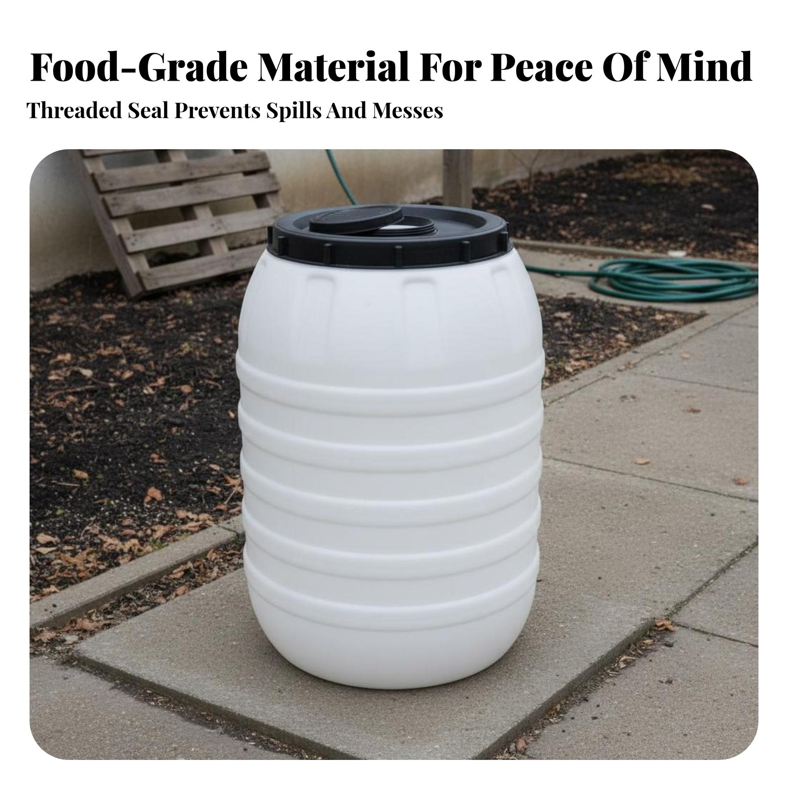 ถังพลาสติกเกรดอาหาร ฝาปิดสนิท  - Food Storage And บทวิจารณ์และราคา