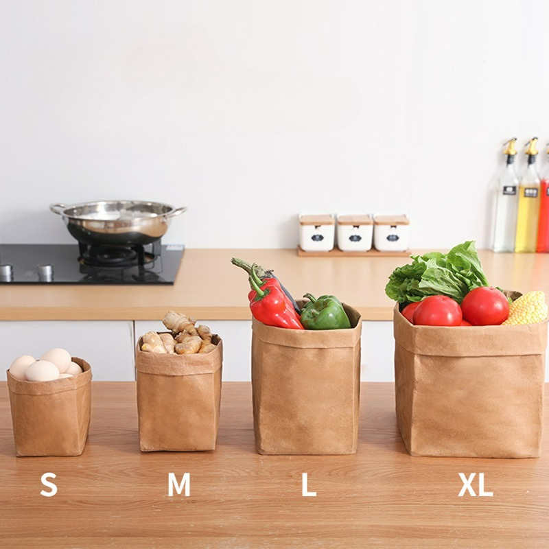 ถุงกระดาษคราฟท์ ถุงเก็บของกระด - Food Storage Bags Reusable บทวิจารณ์และราคา