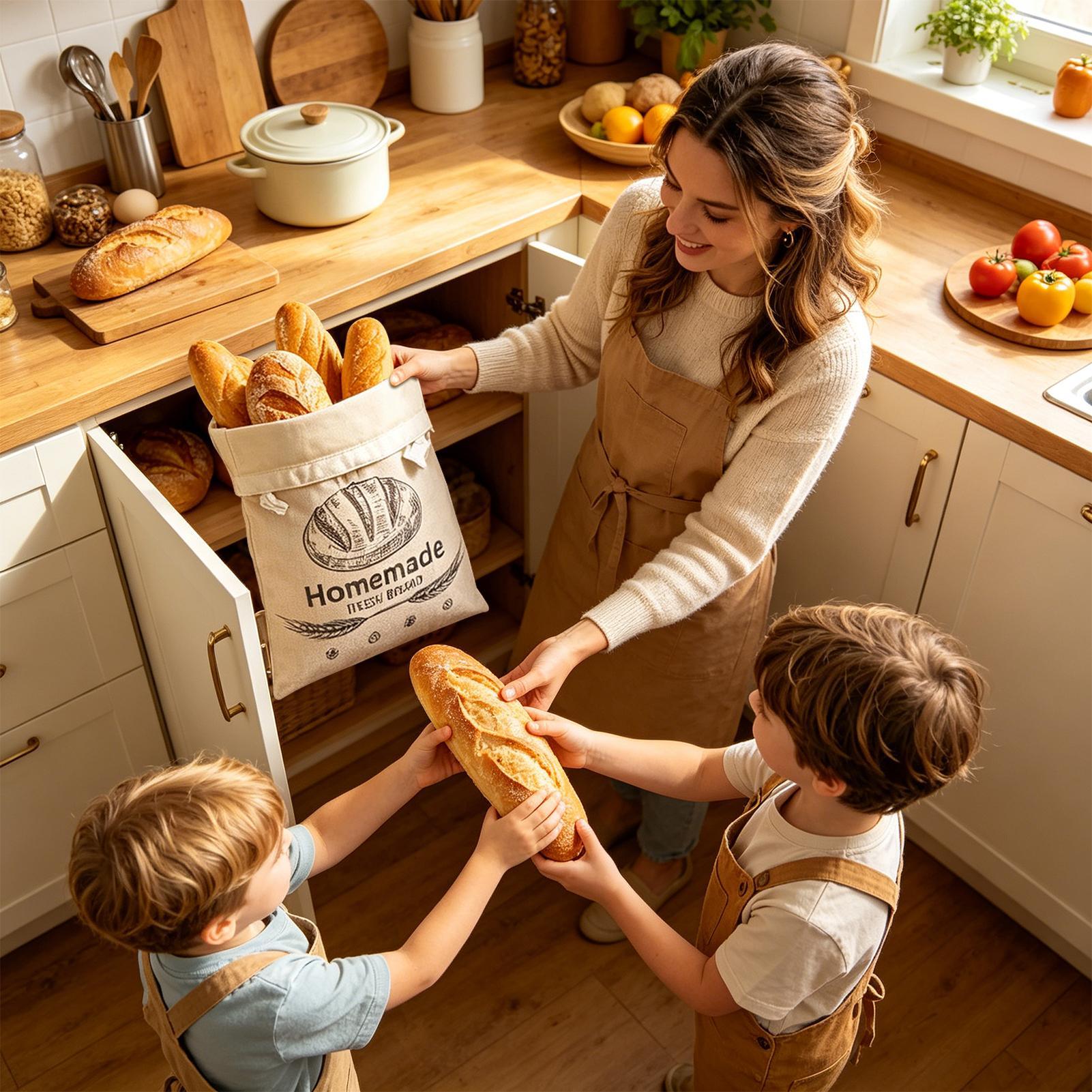 ถุงขนมปังผ้าลินิน ถุงนำกลับมาใ - Food Storage Bags Reusable บทวิจารณ์และราคา