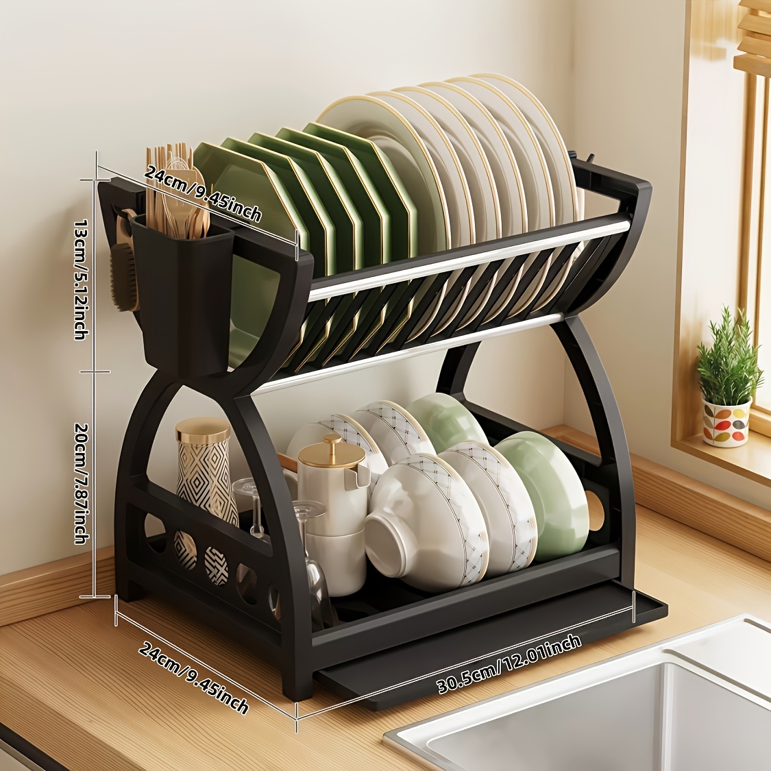 ชั้นวางจานประหยัดพื้นที่ 1 ชั้ - Food Storage Organiser บทวิจารณ์และราคา