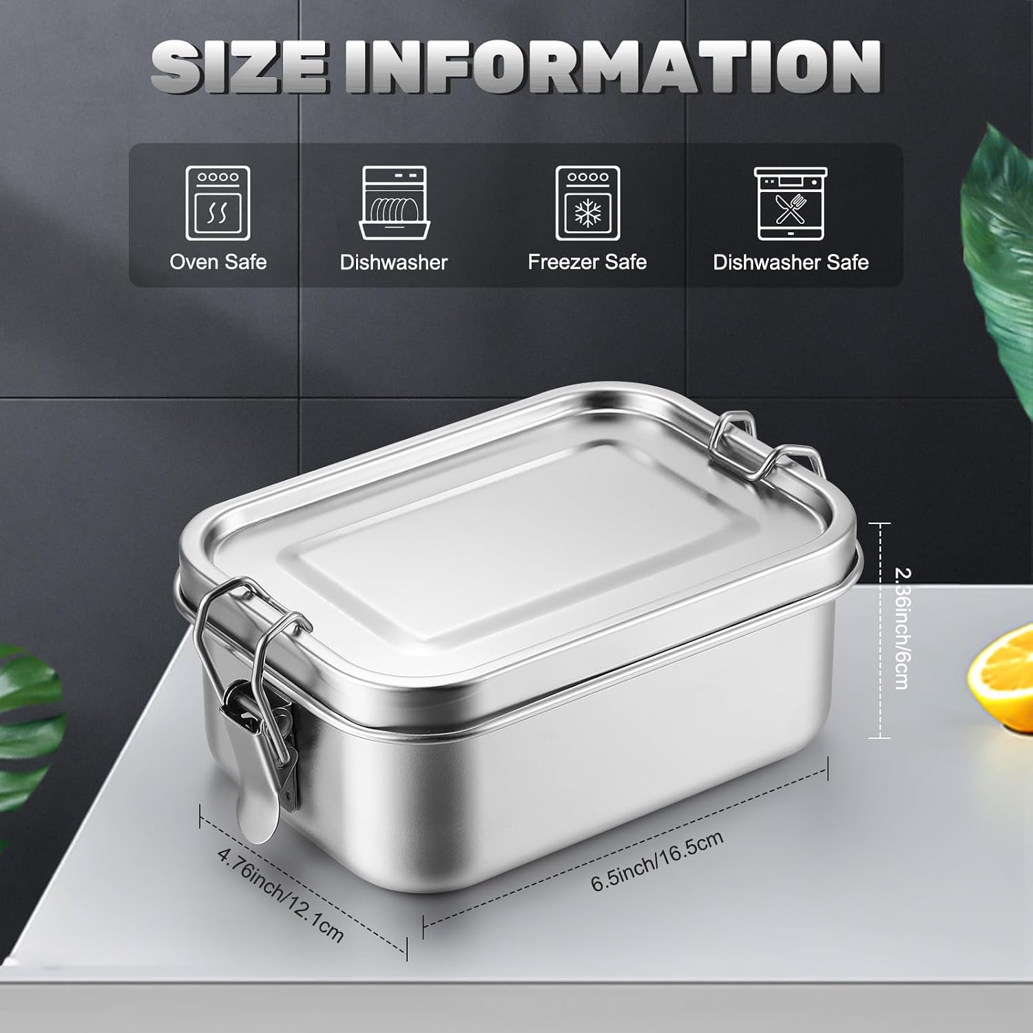 ภาชนะเก็บอาหารสแตนเลสพร้อมฝาปิ - Food Storage Organiser บทวิจารณ์และราคา