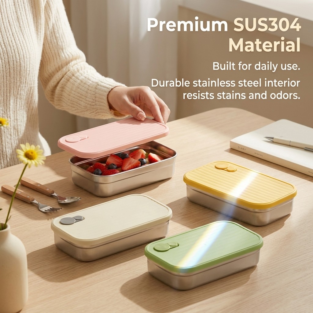 กล่องอาหารกลางวันสแตนเลส กล่อง - Food Storage Containers B&M บทวิจารณ์และราคา