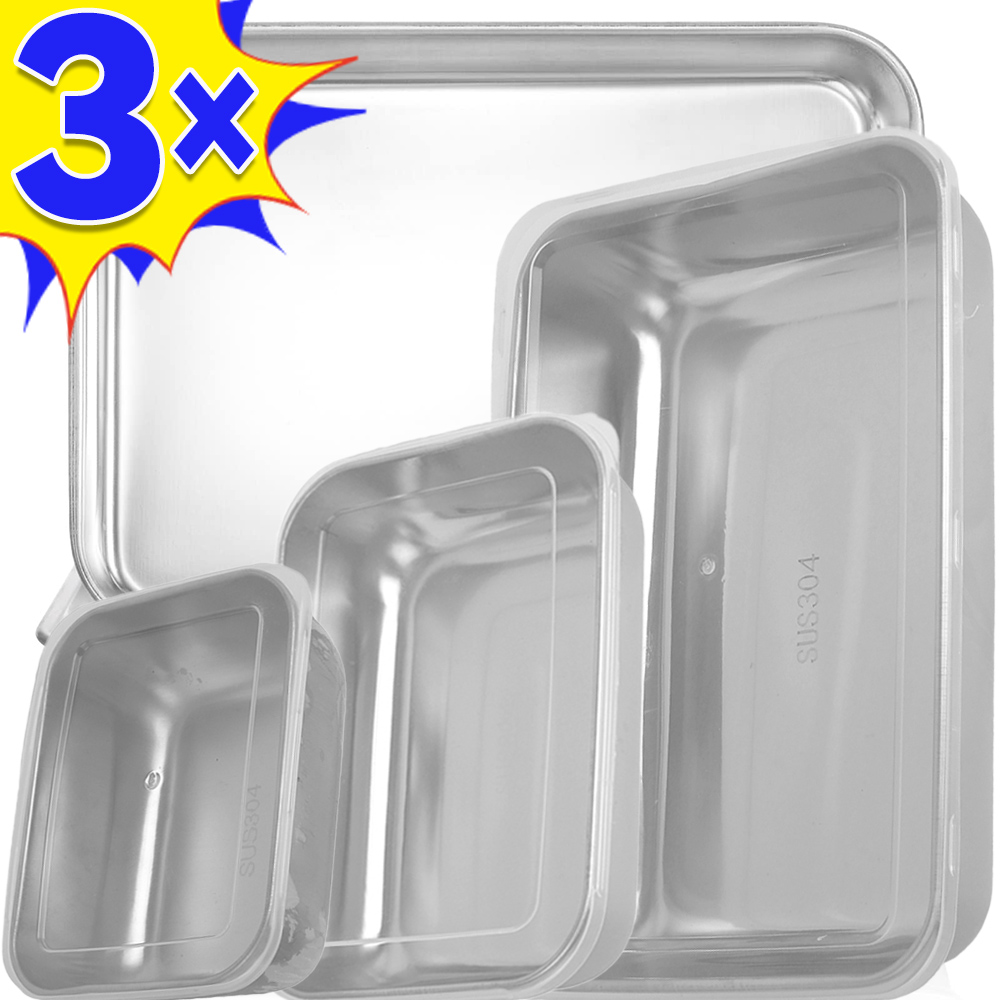 กล่องเก็บอาหารสแตนเลสกล่องเก็บ - Food Storage Containers B&M บทวิจารณ์และราคา