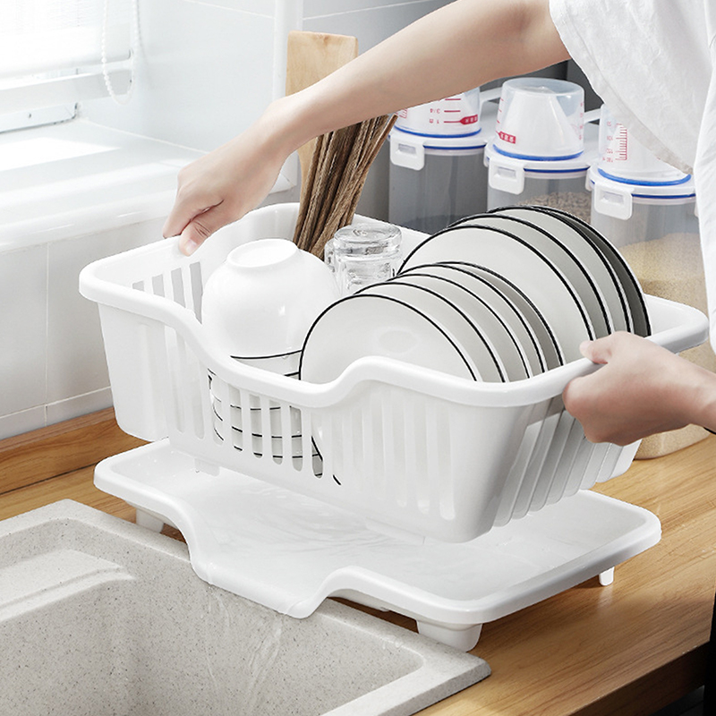 ชั้นวางชามพลาสติกกรองน้ําจานชา - Food Storage Organiser บทวิจารณ์และราคา