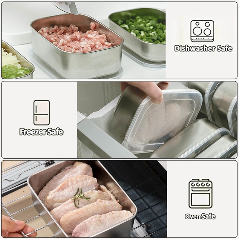 ภาชนะสแตนเลสสำหรับเก็บอาหาร, ก - Food Storage And บทวิจารณ์และราคา