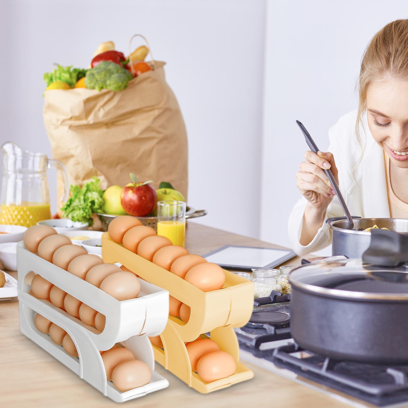 ที่วางไข่อัตโนมัติ ชั้นวางไข่ส - Food Storage Organiser บทวิจารณ์และราคา