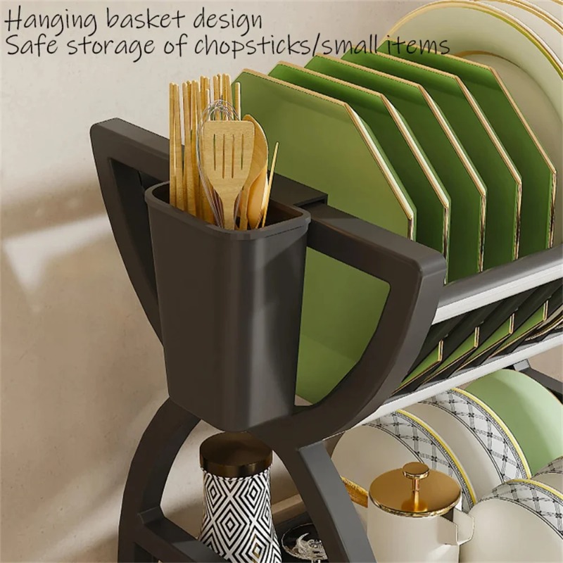 ชั้นวางจาน 2 ชั้น สำหรับวางบนเ - Food Storage Organiser บทวิจารณ์และราคา