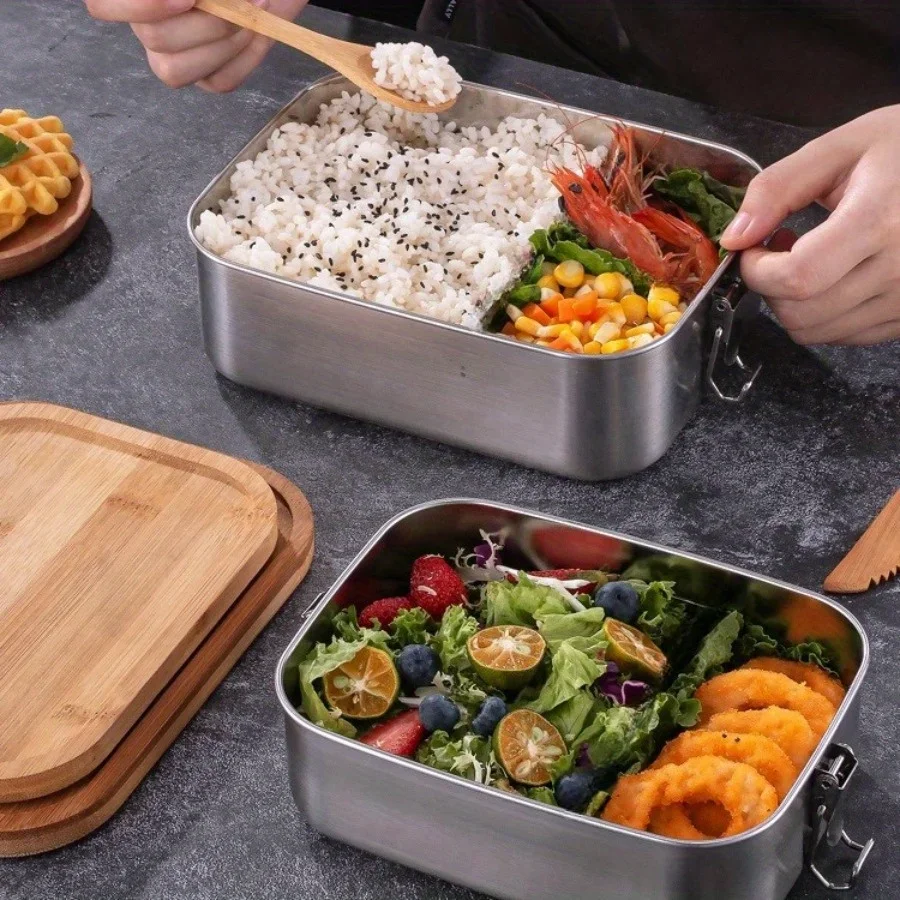 กล่องข้าวกลางวันฝาปิดทำจากไม้ไ - Food Storage Containers B&M บทวิจารณ์และราคา