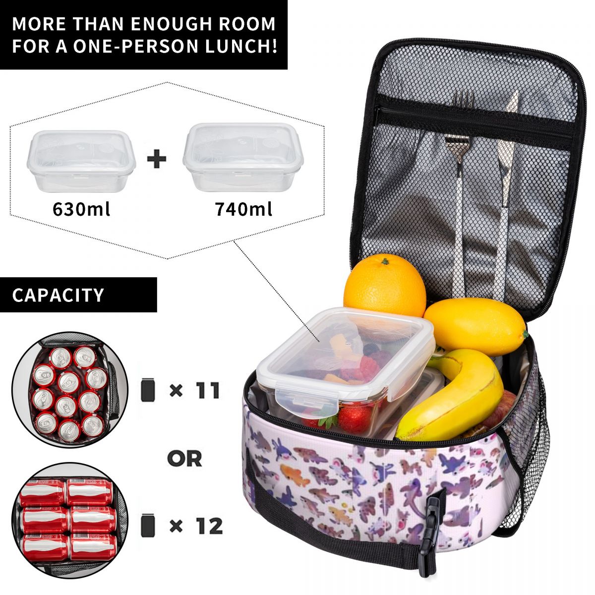 กระเป๋าเก็บอาหารรักษ์โลก Shark - Food Storage Name บทวิจารณ์และราคา
