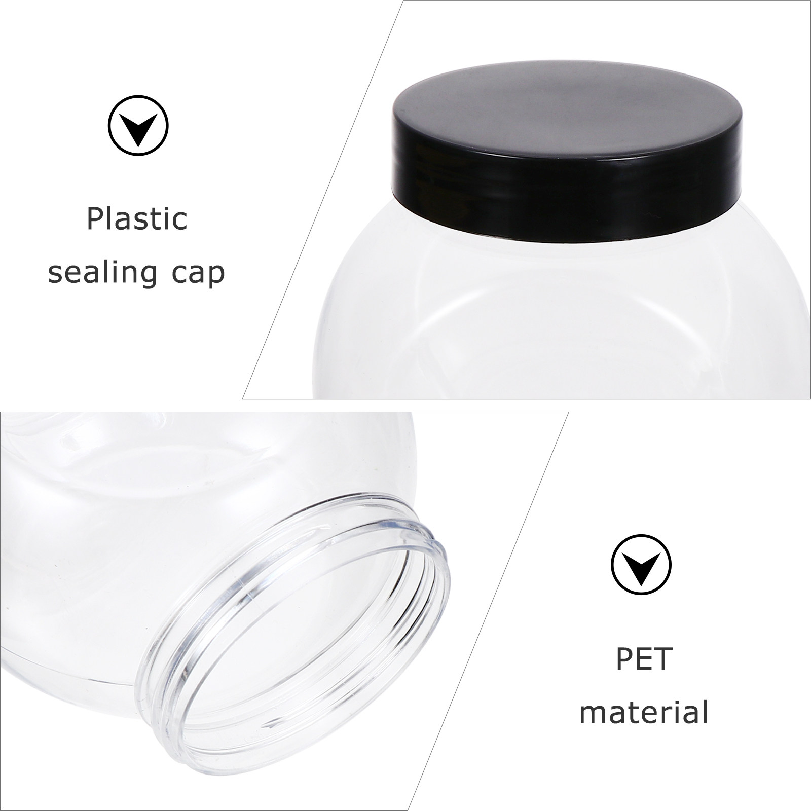 1 ชุดกระป๋องเก็บอาหารโปร่งใส 4 - Food Storage Canister บทวิจารณ์และราคา
