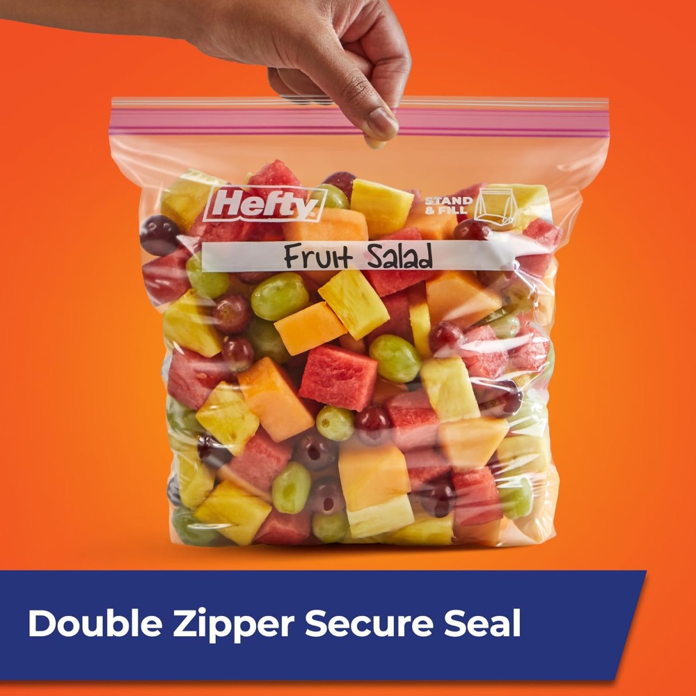 ถุงพลาสติกแบบกดปิด ขนาดแกลลอน  - Food Storage Bags Reusable บทวิจารณ์และราคา