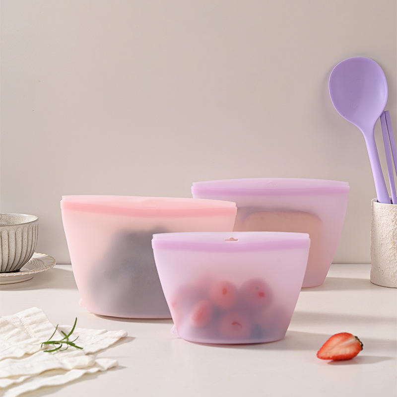 ถุงซิลิโคนเก็บอาหารแบบปิดผนึกเ - Food Storage Bags Reusable บทวิจารณ์และราคา