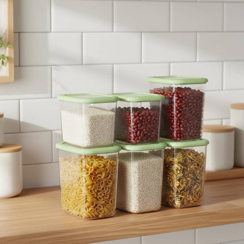 ชุดกล่องถนอมอาหารสุญญากาศ 6 ชิ - Food Storage Canister บทวิจารณ์และราคา