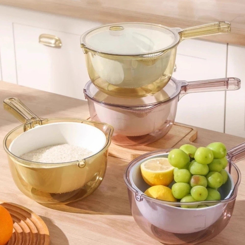 ตะกร้ากรองผักด้ามยาว สองชั้น ห - Food Storage Handling บทวิจารณ์และราคา