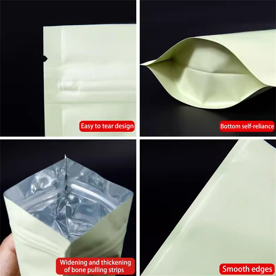 50/100PCS ซิปสีเหลืองอ่อนแบบด้ - Food Storage And บทวิจารณ์และราคา