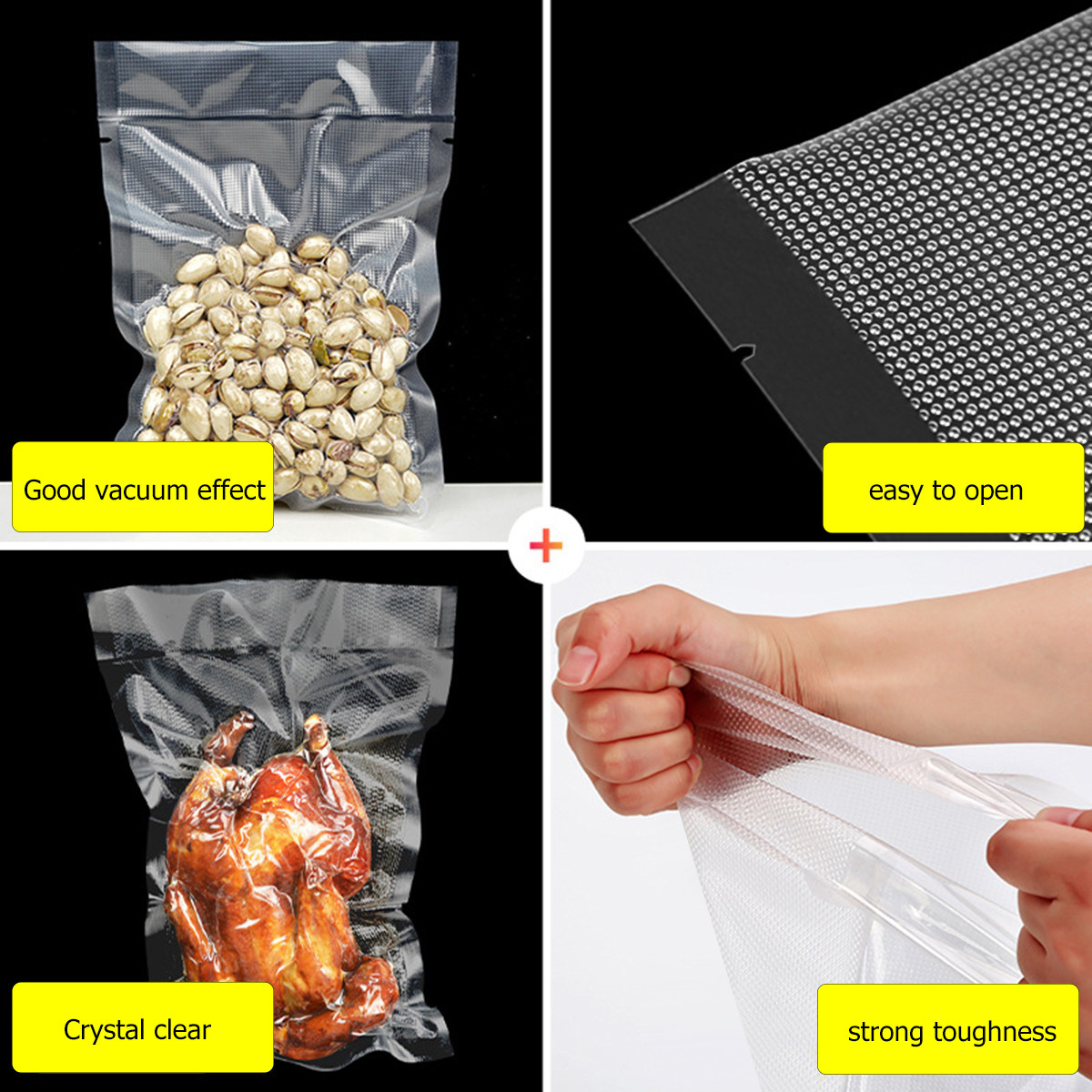 ถุงเก็บอาหารสูญญากาศแบบโปร่งใส - Food Storage And บทวิจารณ์และราคา