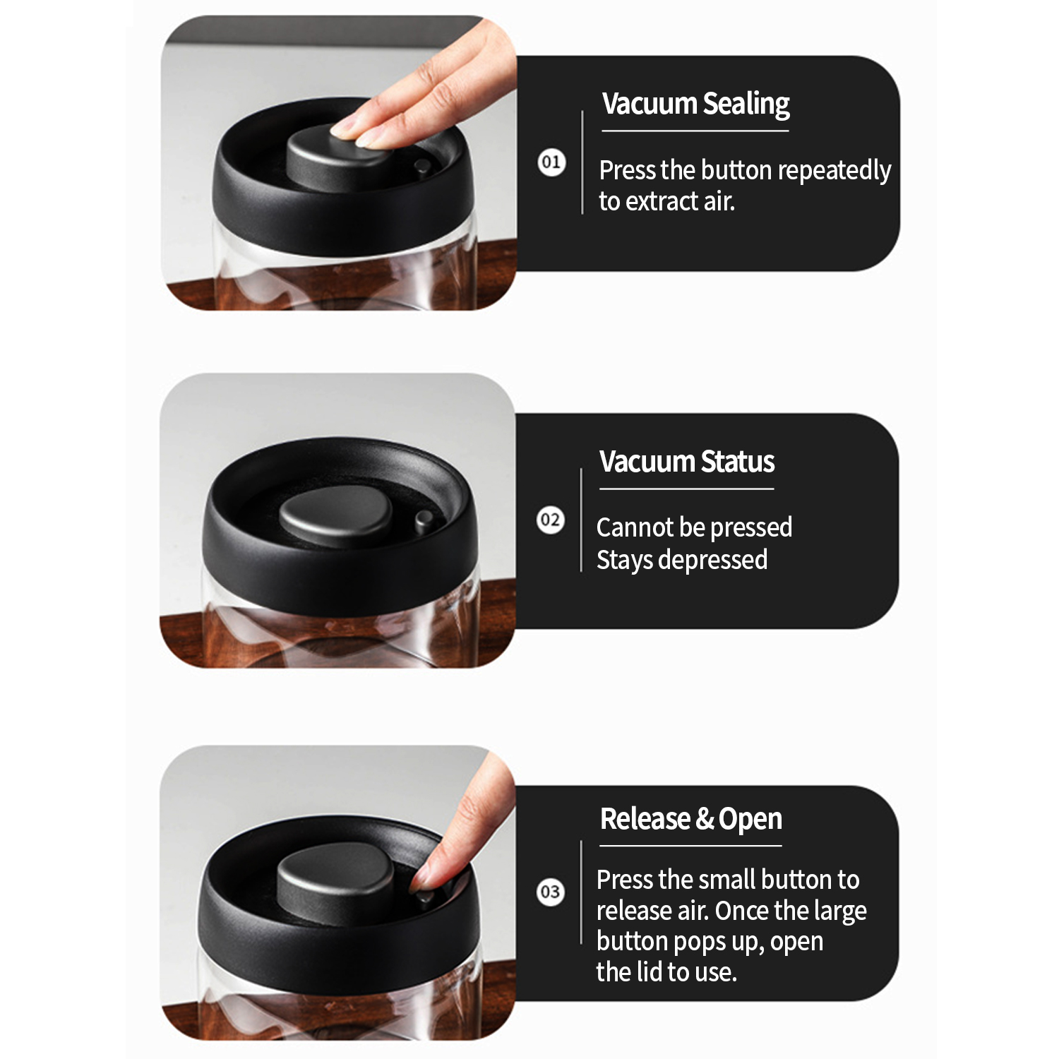 OANKR กระป๋องกาแฟสูญญากาศ 500  - Food Storage Canister บทวิจารณ์และราคา
