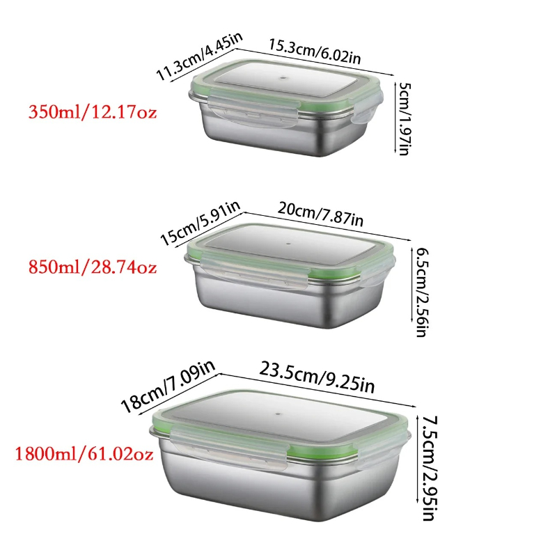 ชุดกล่องอาหารกลางวันสแตนเลส 30 - Food Storage Containers B&M บทวิจารณ์และราคา