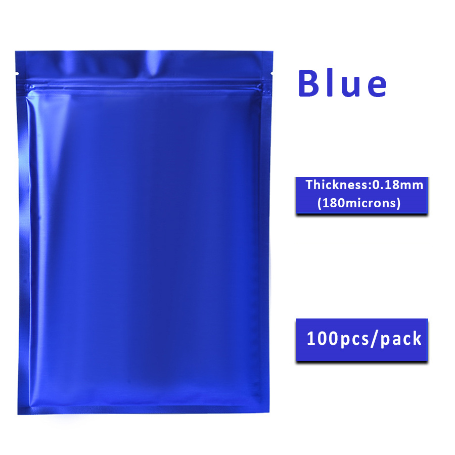100 ชิ้น ถุงซิปฟอยล์สีน้ำเงินด - Food Storage Bags Reusable บทวิจารณ์และราคา