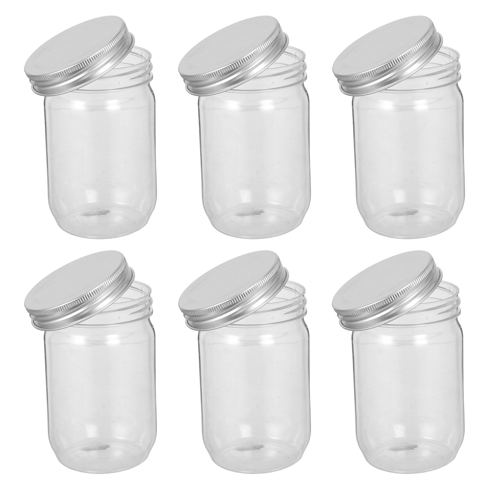 ขวดโหลพลาสติกใส 6 ชิ้น พร้อมฝา - Food Storage Lid บทวิจารณ์และราคา