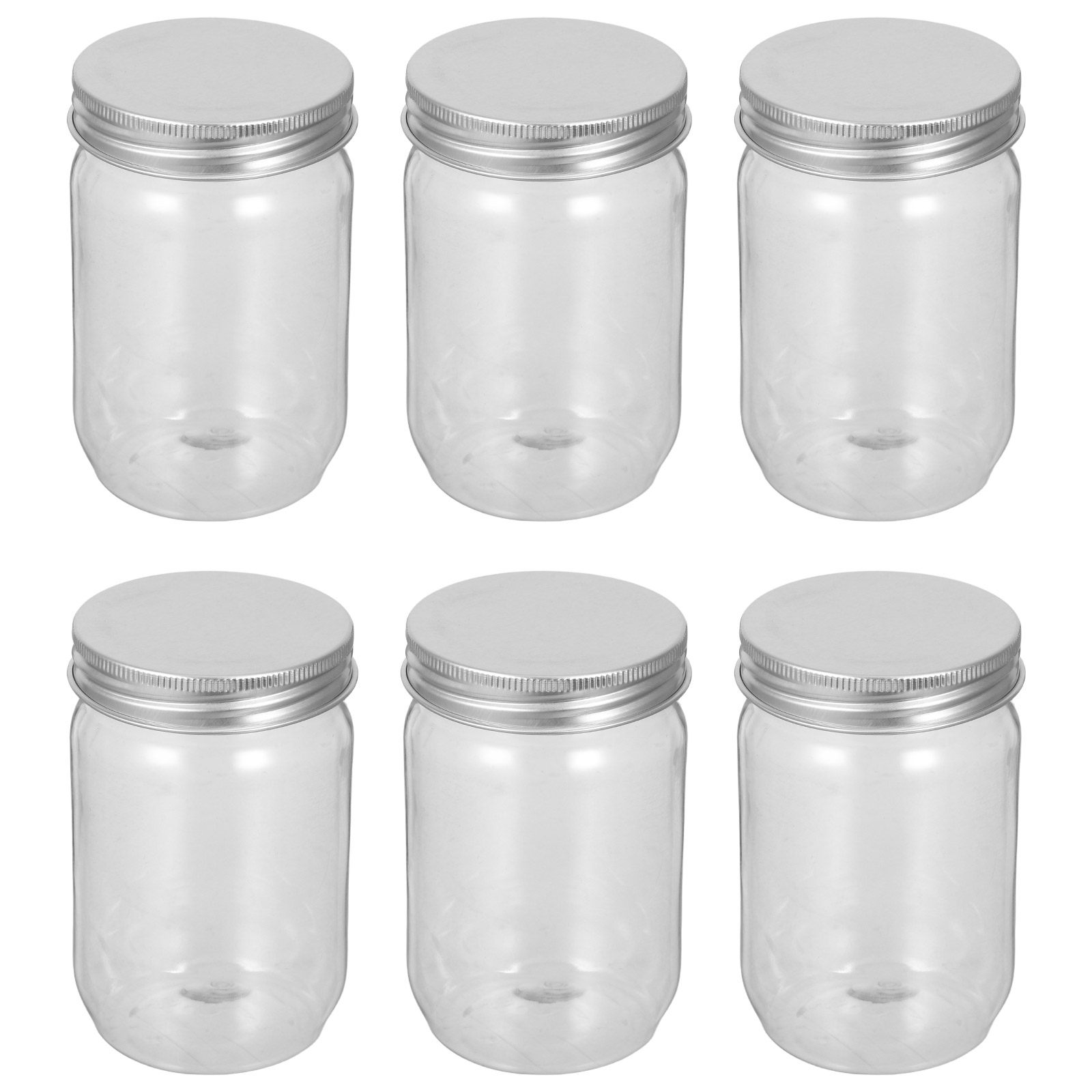 ขวดโหลพลาสติกใส 6 ชิ้น พร้อมฝา - Food Storage Lid บทวิจารณ์และราคา