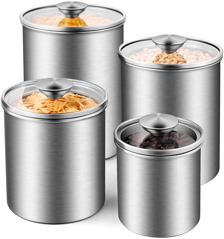 ชุดกระป๋องเก็บอาหารสแตนเลสสำหร - Food Storage Canister บทวิจารณ์และราคา