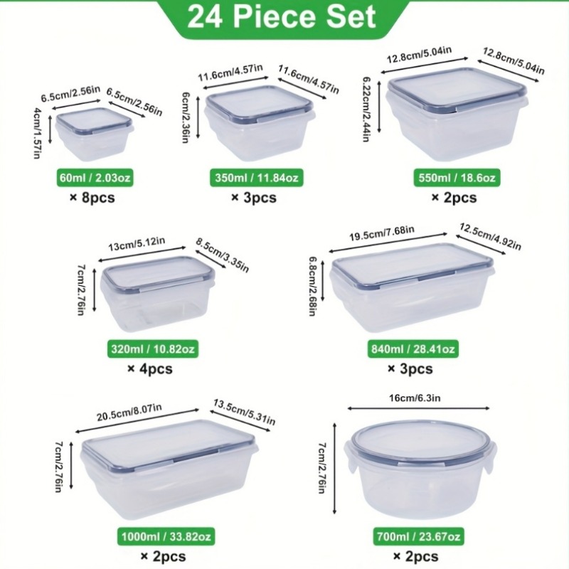 ชุดเก็บอาหารปลอดสาร BPA 48 ชิ้ - Food Storage Canister บทวิจารณ์และราคา