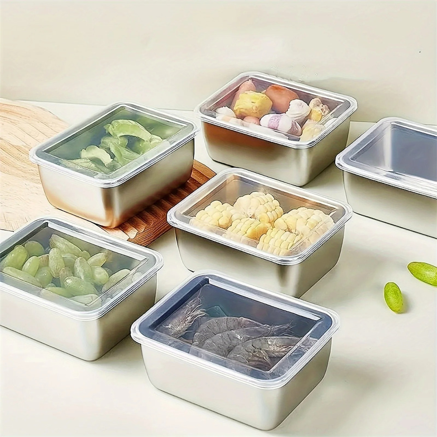 1/3/5pcs สแตนเลสกล่องเก็บอาหาร - Food Storage Containers B&M บทวิจารณ์และราคา