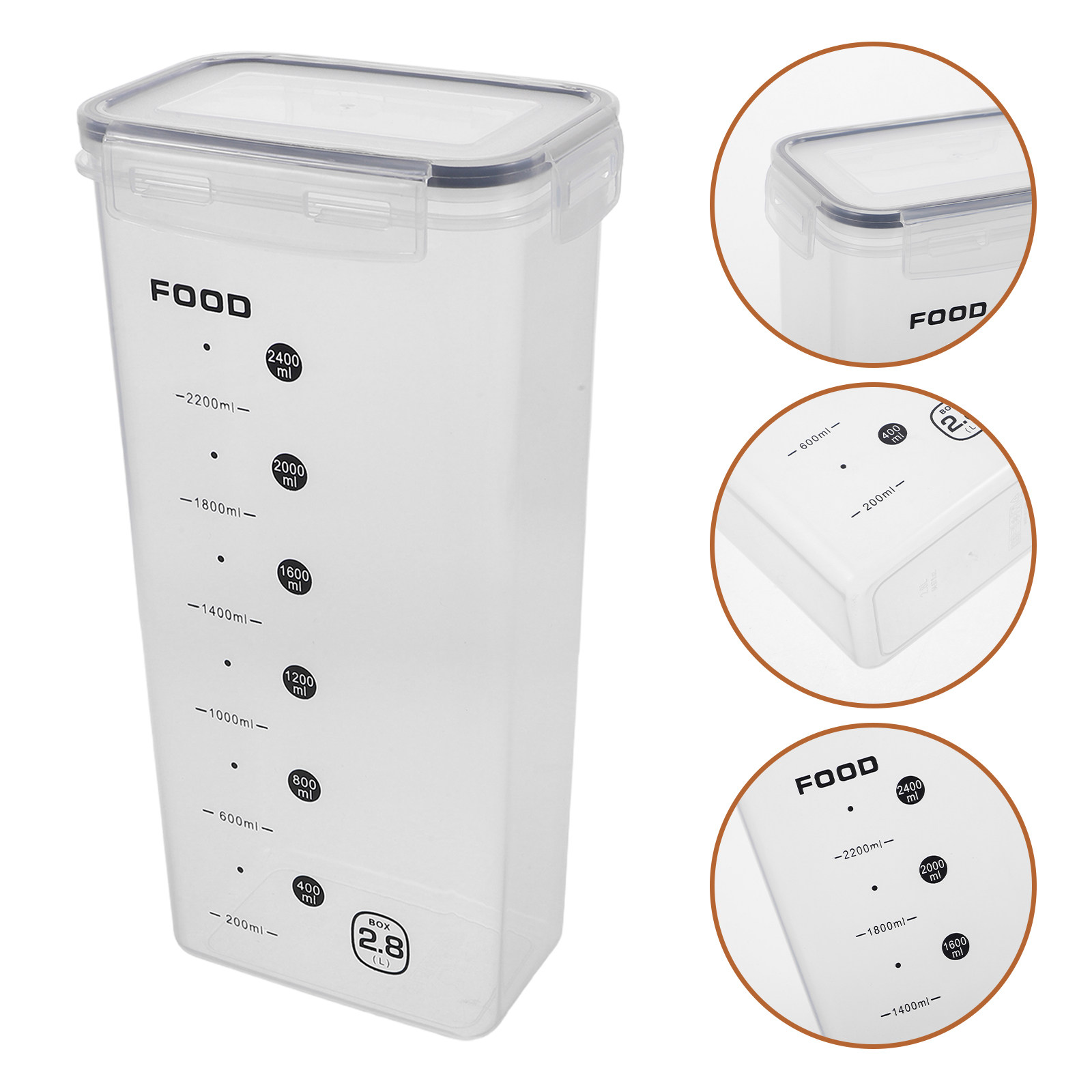 ภาชนะเก็บธัญพืช 2 ชิ้น ปิดสนิท - Food Storage Canister บทวิจารณ์และราคา